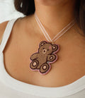 Bow Bear Necklace