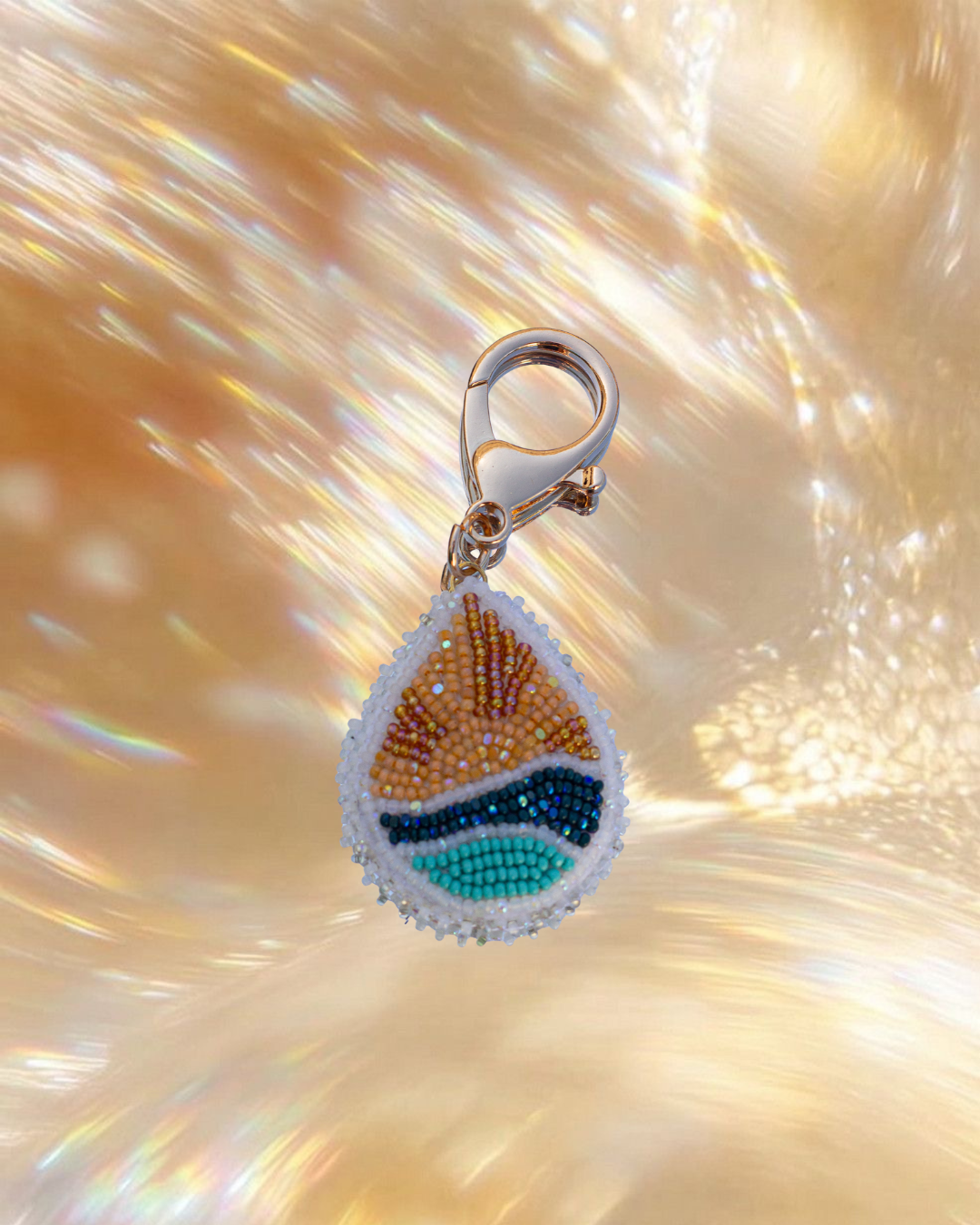 Ocean Sun Keychain