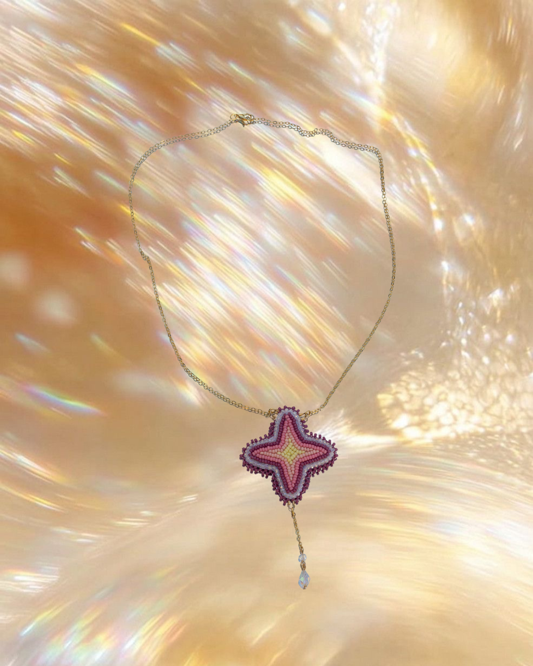 Gradient Star Droplet Necklace