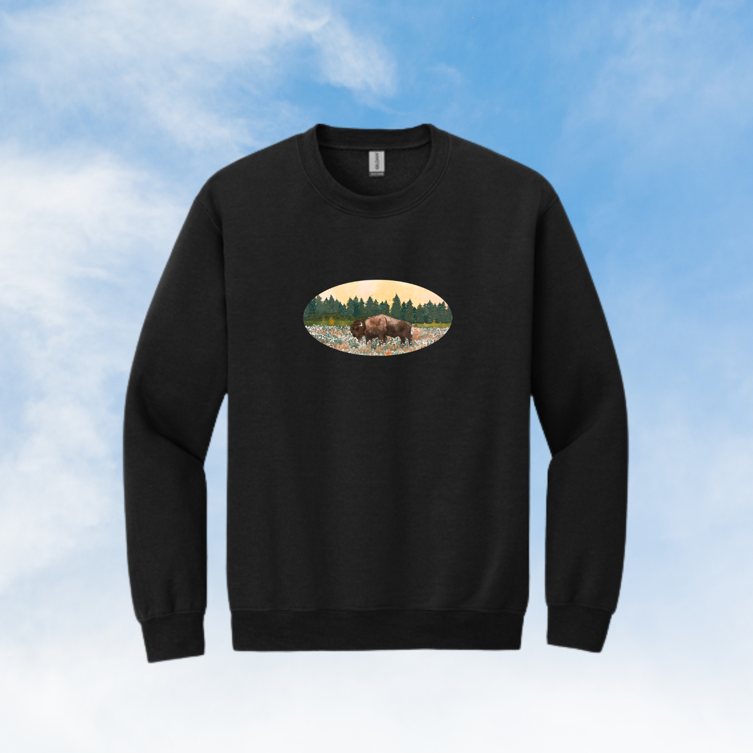 Black Crewneck-Buffalo