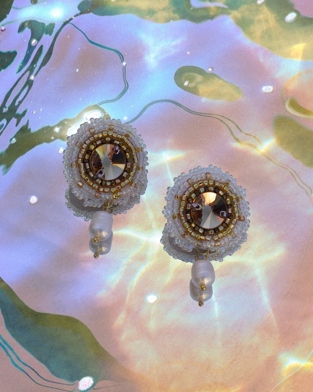 Pearl Sundrop Studs