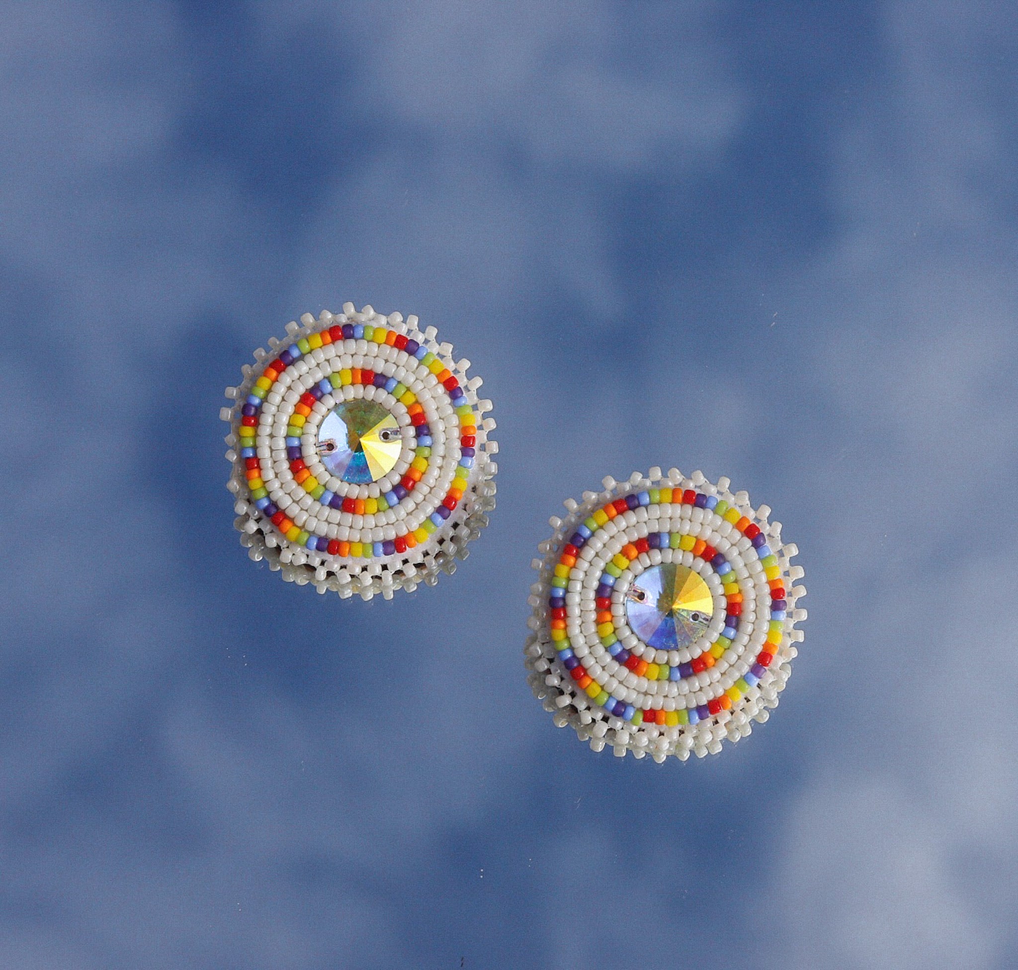 Rainbow Circle Earrings