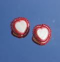 Pink & Red Shell Earrings