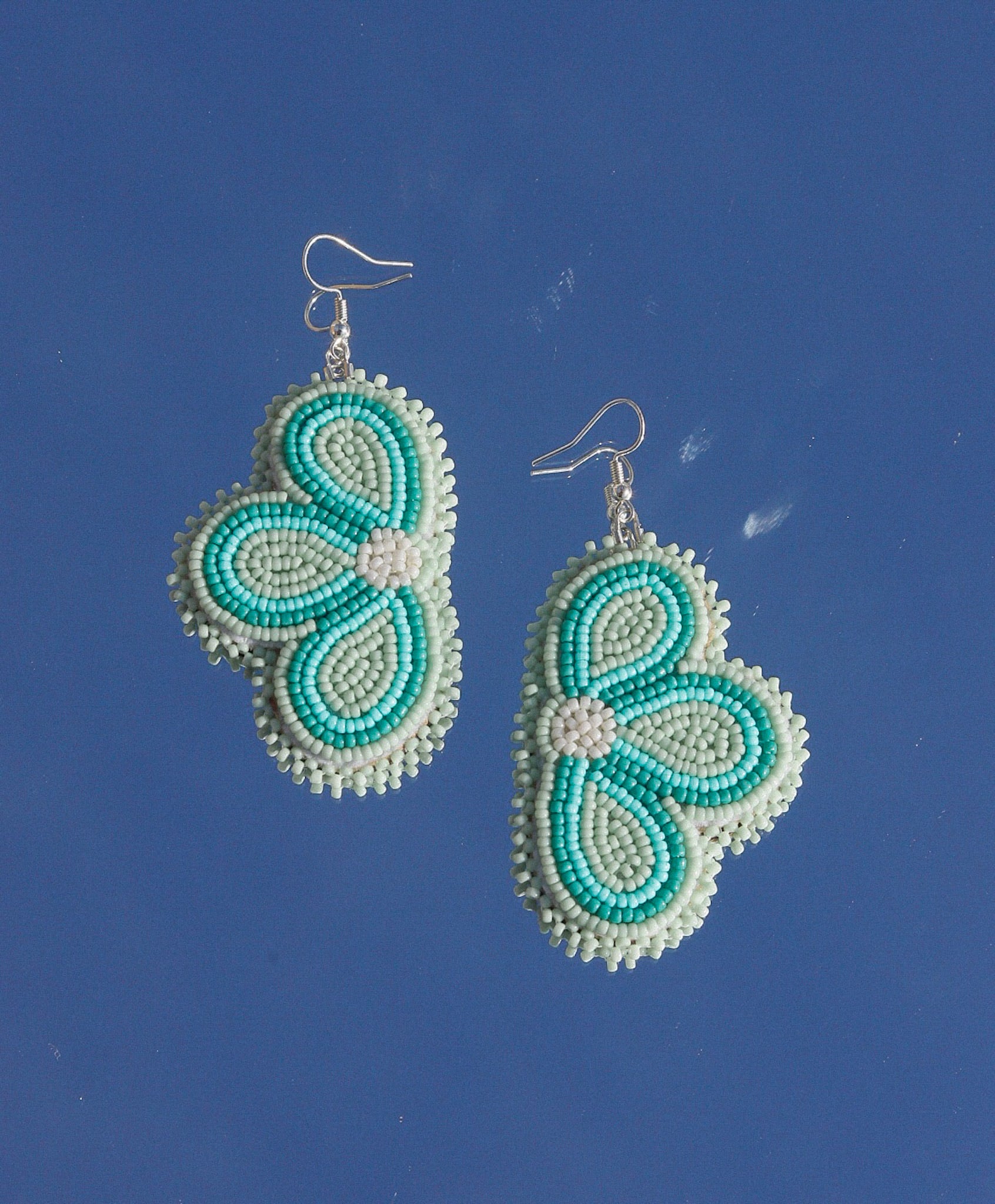 Turquoise Petal Earrings