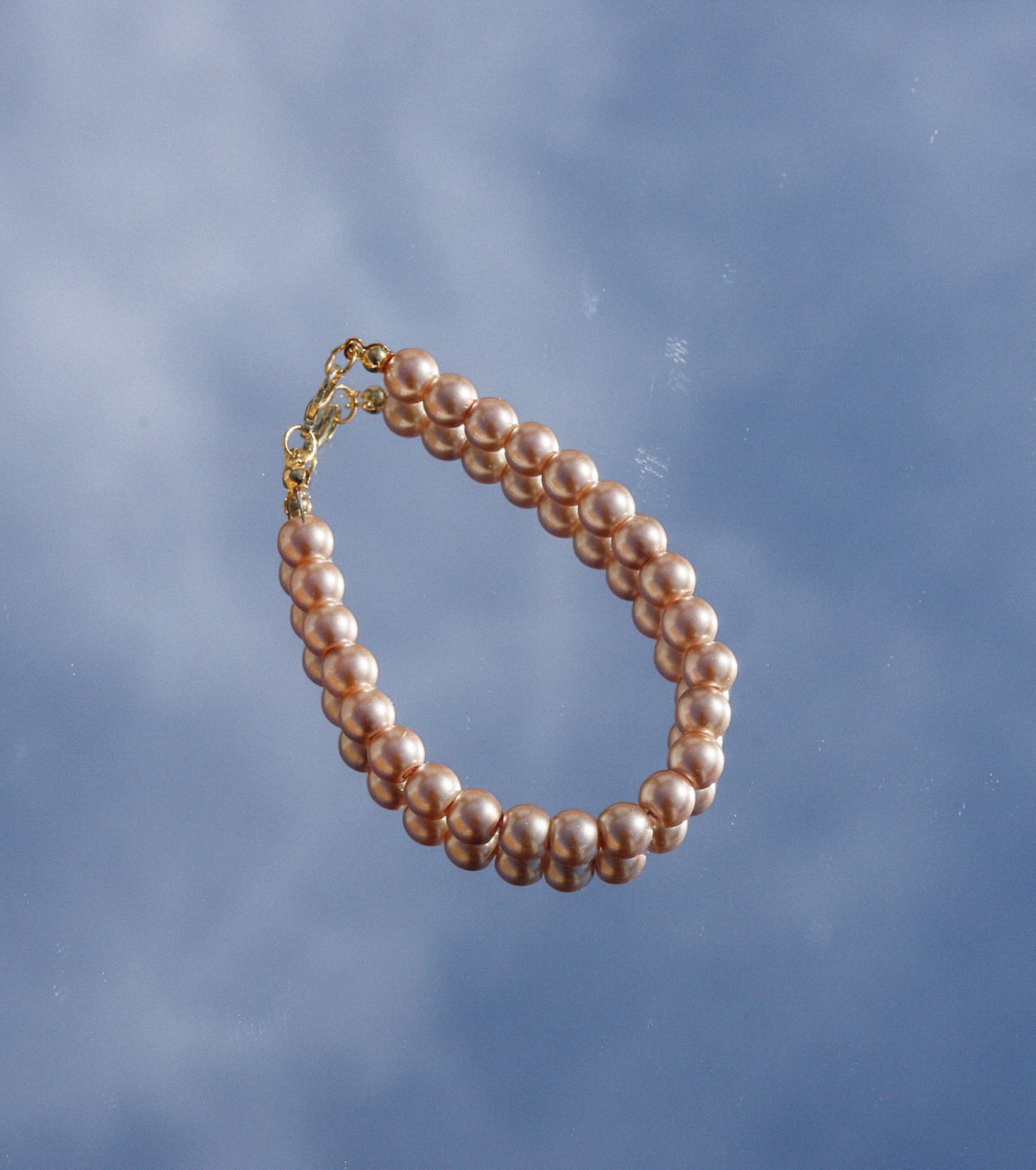 Champagne Beaded Bracelet