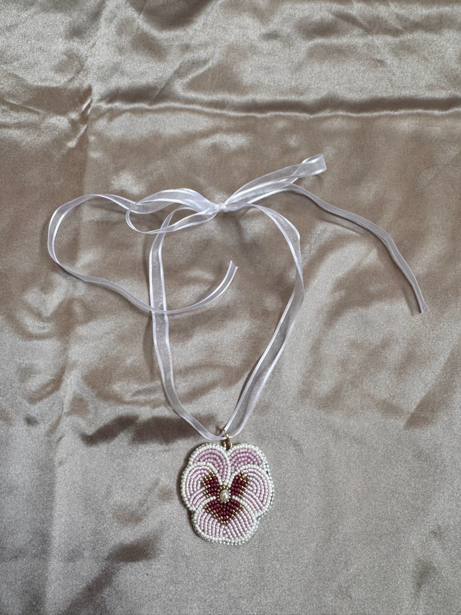 Pastel Pansy Necklace