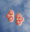 Peachy Petal Earrings