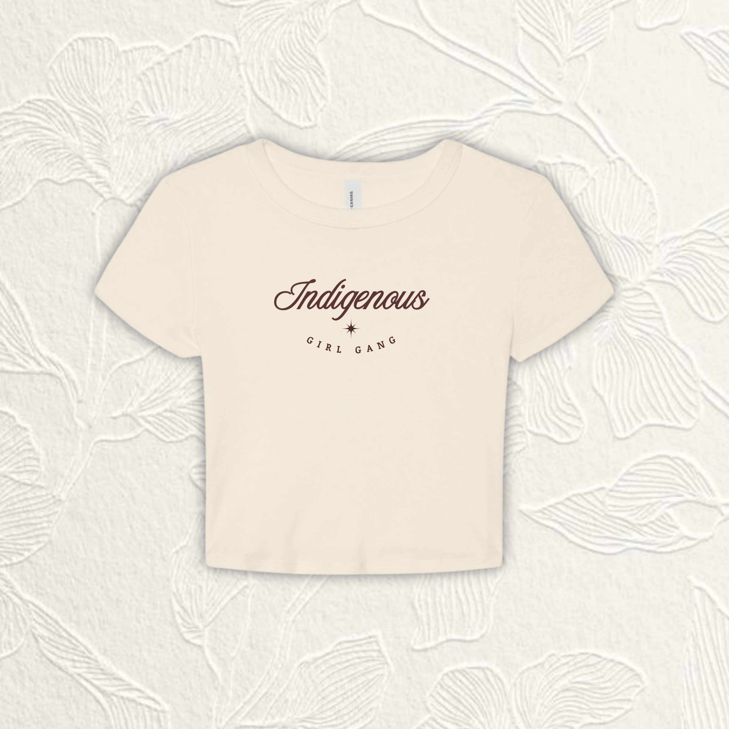 Cream IGG Cropped Tee