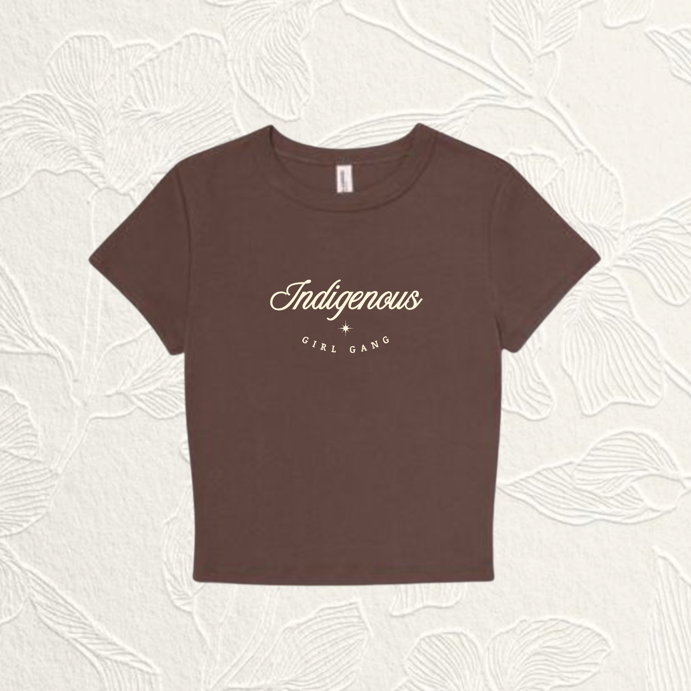 Brown IGG Cropped Tee