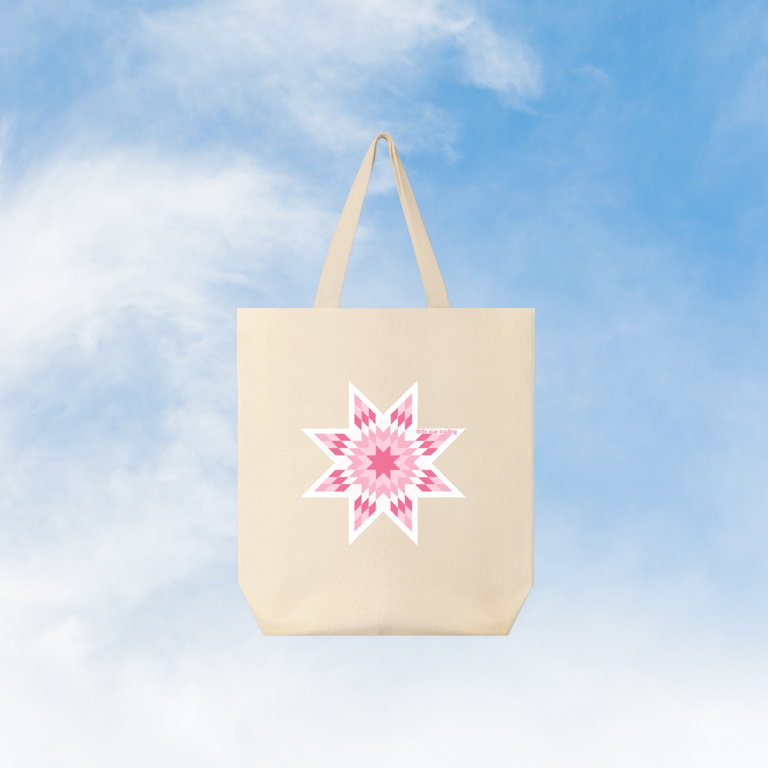 Pink Star Quilt Tote