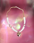 Swan Heart & Pearl Choker