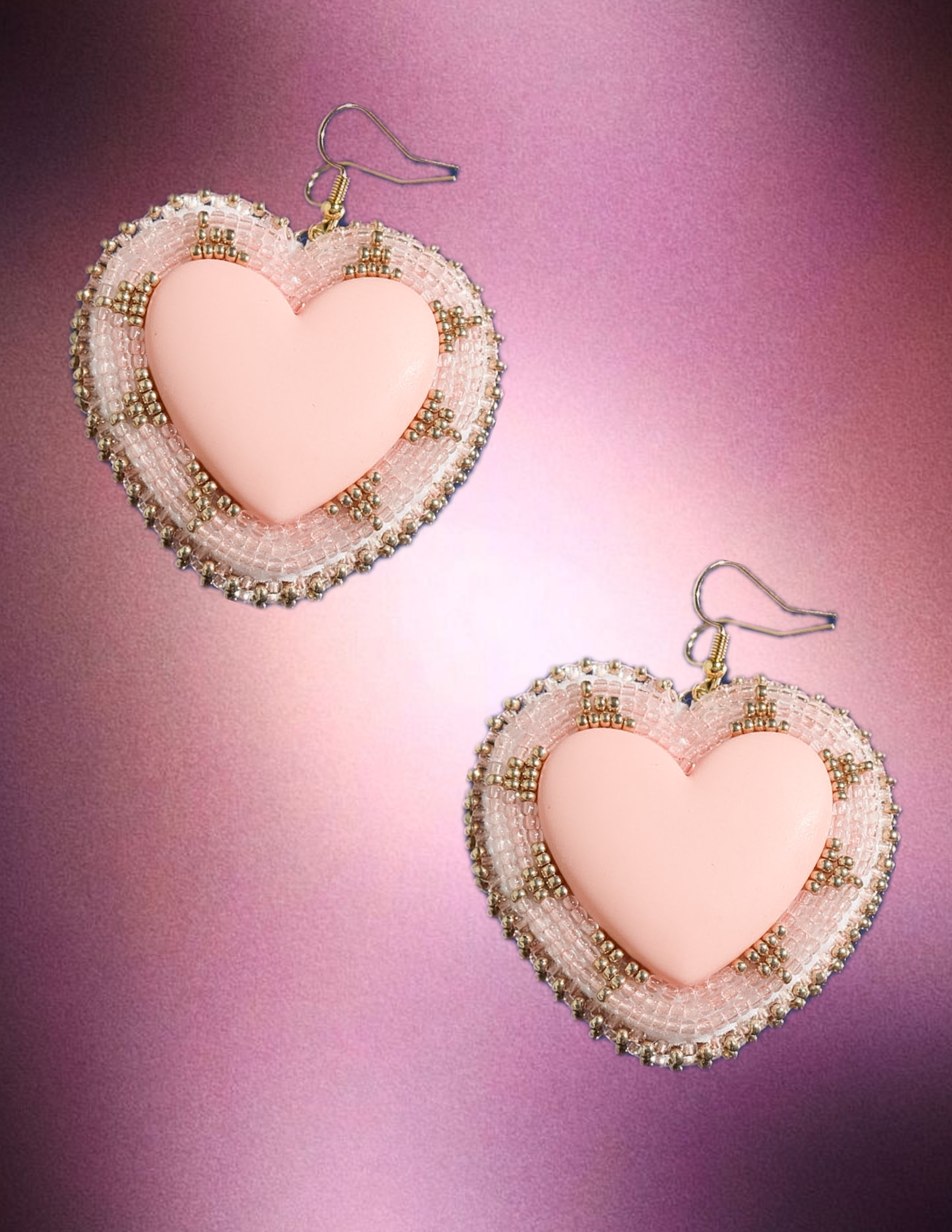 Pink and Gold Hearts