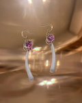 Heart Dentalium Earrings