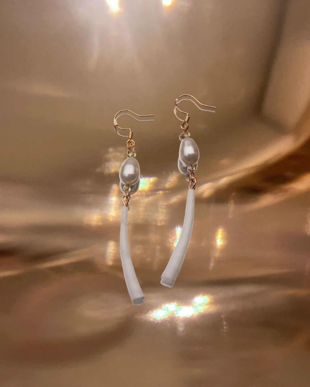 Pearl Dentalium Earrings