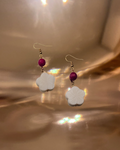 Floral Shell Earrings