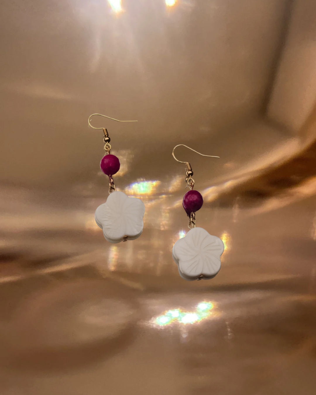 Floral Shell Earrings