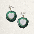 Emerald Heart Earrings